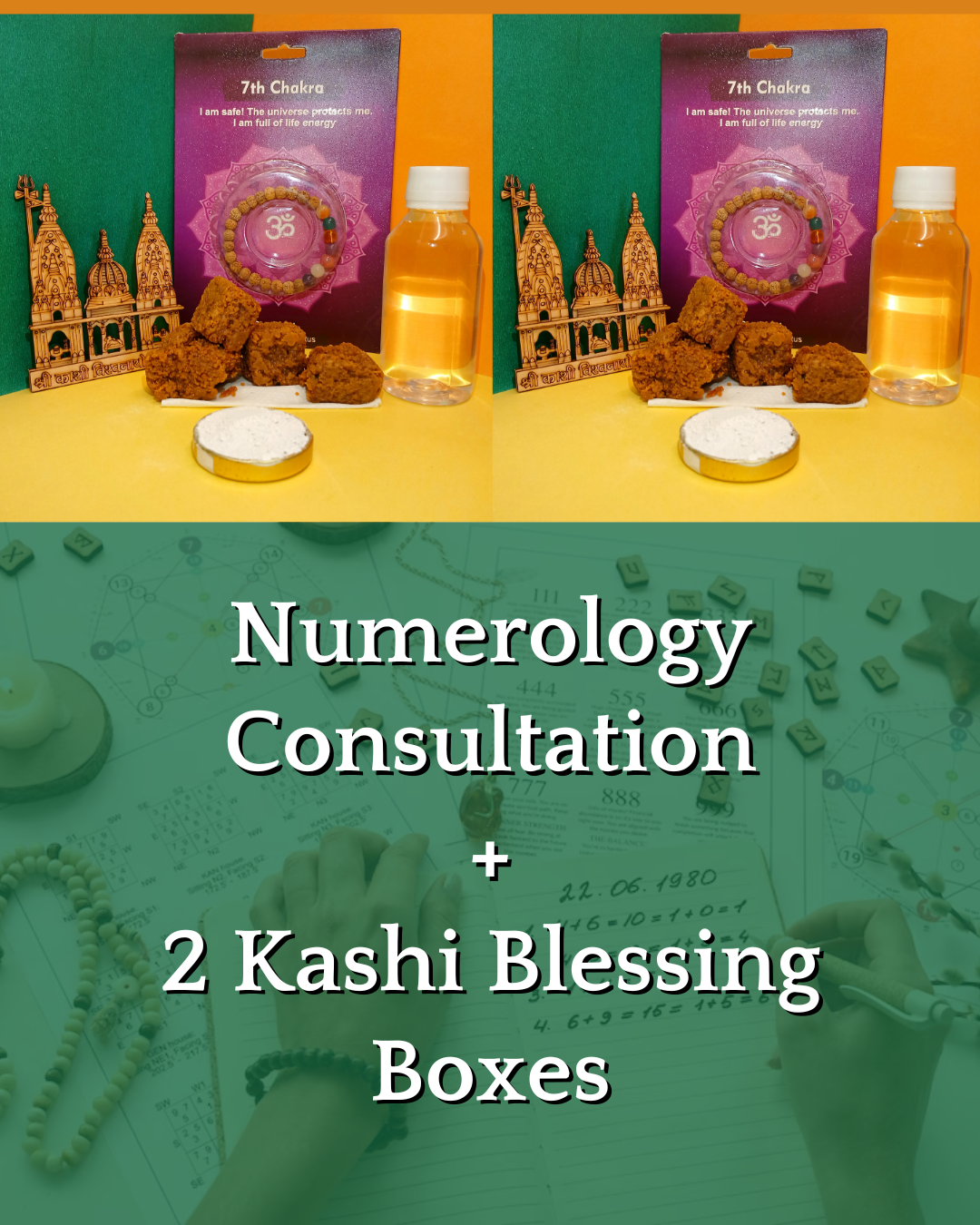 Diwali Combo: Numerology Consultation & 2 Swarnna's Kashi Blessing Boxes